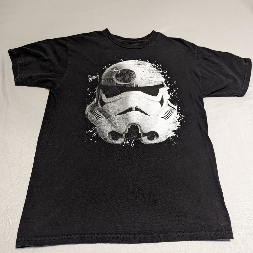 Men's Star Wars Stormtrooper Death Star T-shirt size M
